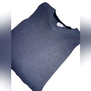 Men's Calvin Klein Cotton V neck Sweater. Dark Grey. Size Large